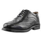 Mens Leather Foam Padded Vamp Lace Up Brogues Wedding Smart Formal Shoes Size