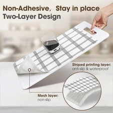 Cabinet Liners Non Slip Waterproof Clear Kitchen Drawer Shelf Liner