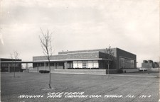 PETRO CHEMICAL CO CAFE tuscola il c1950 postcard illinois real photo rppc