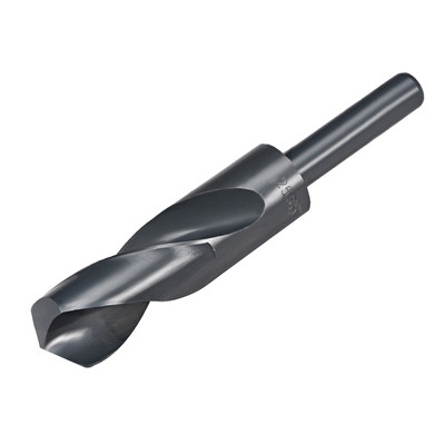 25.5mm Reduced Shank Drill Bit HSS 6542 Black Oxide with 1/2 Inch Straight Shank