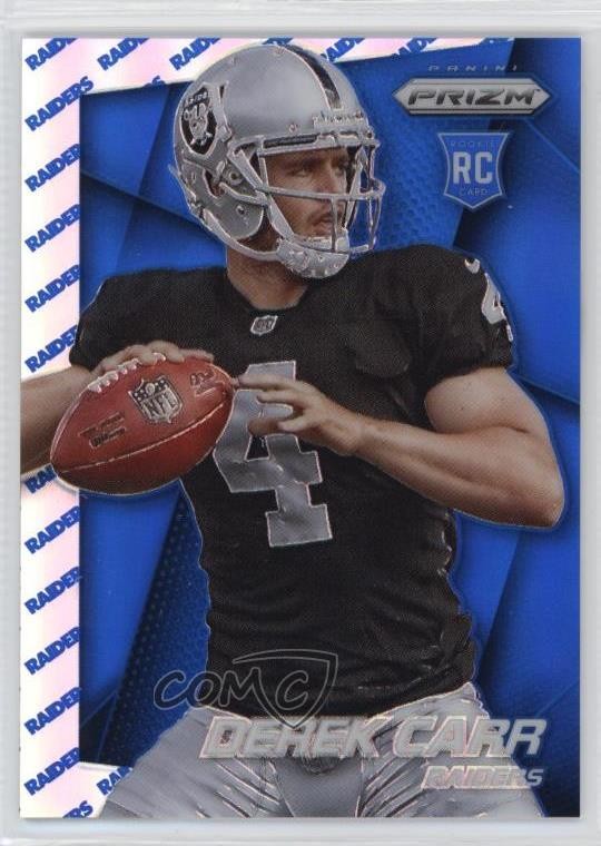 2014 Prizm Team Logo 33/50 Derek Carr (Ball in Right Hand Looking Left) #257 w7p