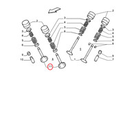 Kit 4 Teile Einlassventile Fiat Marea Lancia Lybra Original Oe 46517325
