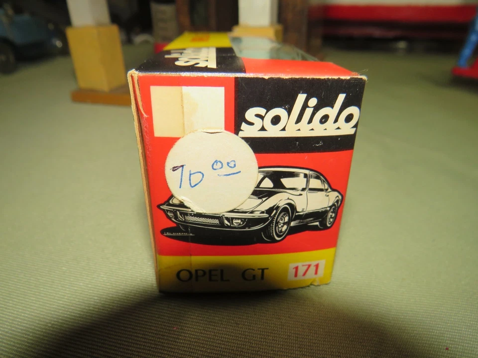 OPEL GT 171 VINTAGE SOLIDO AÑOS 60 COMO NUEVO EN CAJA 1/43 HECHO EN FRANCIA RARO COLOR AZUL Foto 4 de 4