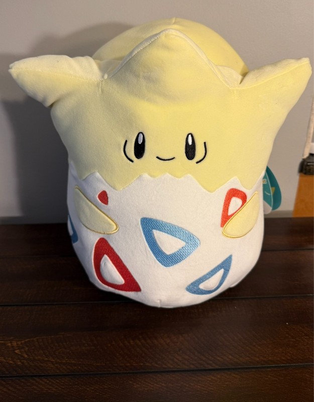 Squishmallows 12”in  Togepi Pokemon Center Exclusive Plush w Patch 2023 Tags on!