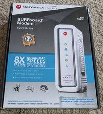 Motorola Arris SURFboard Modem 400 Series SB6141 343 Mbps DOCSIS 3.0 Ethernet
