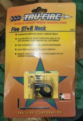 True Firen5 Star Nock, Archery Bow Noch Black