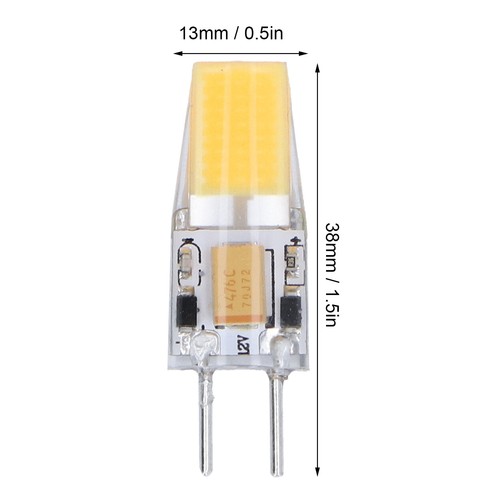 As 6PCS GY6.35 Bulb 5W AC DC12V COB Light Bulb Energy Saving Silicone Ceiling - Picture 12 of 24