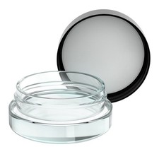 90Pcs Thick Bottom Low Profile 7Ml Glass Jars With Black Lids : Air Ti