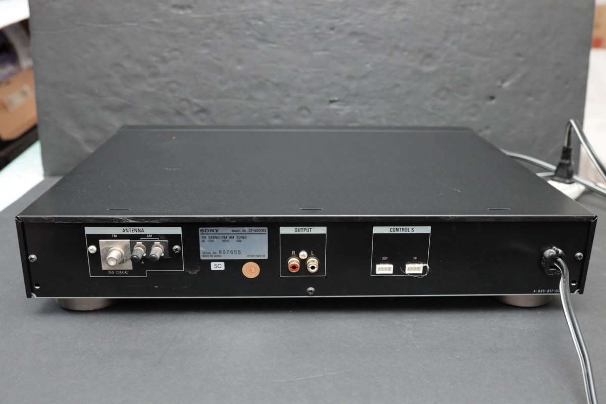 Sony ST-S550ES ES Series FM AM Stereo Tuner Made in Japan Tested