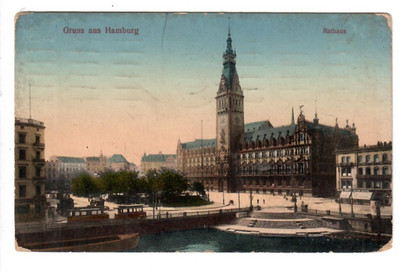 10 384- Hamburg Rathaus 1912