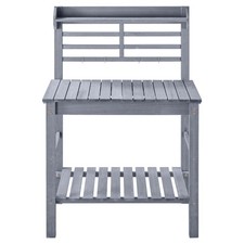 Uimoso Outdoor Gardening Workstation with Sink and Wooden Tabletop