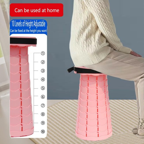 Upgraded Collapsible Stool Folding Stools for Adults with Cushion Retractable... - Picture 2 of 8