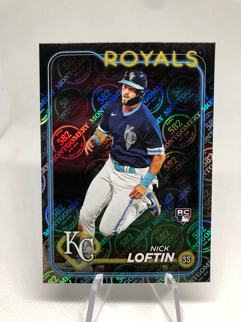Nick Loftin 2024 Topps 582 Montgomery Club Foil Card #506 Royals