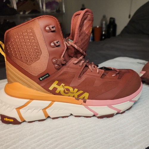 Hoka One One TENNINE Hike GTX Gore-Tex Cherry Mahogany Size 10 B - Picture 6 of 15