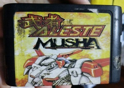 Mega Drive Musha Aleste Sega Compile Cartridge Manual Tested Work Russian 
