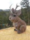 Jackalope Fuzzy Flocked Bank with Stopper " Sorry, no money in it" — photo 1