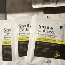 Sadoer Snail Collagen Anti-Wrinkle Firming Masks (9)