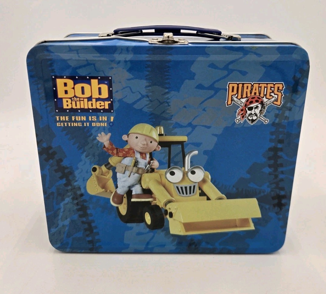 Pittsburgh Pirates Bob the Builder Metal Lunchbox Vintage Nick Jr. 2005