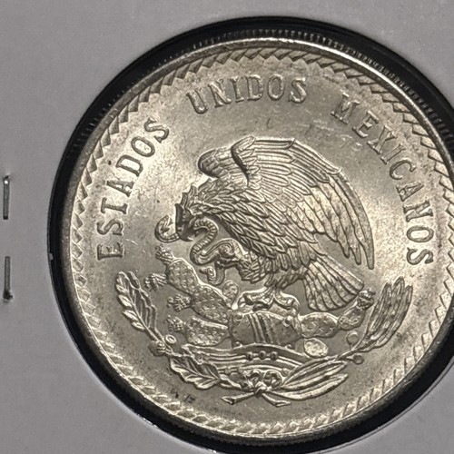 1948 Mexico 5 pesos cuauhtemoc Silver “MAR50” Mexican Cinco Peso - Picture 15 of 23