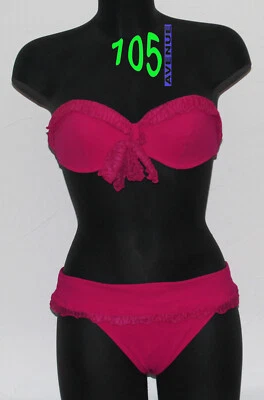 NEUF @@ MAILLOT 2 PIECES BIKINI BANDEAU + PAIN DE SUCRE Panak + 3 - Photo 1/2