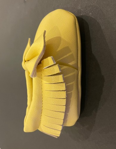 Romirus Baby Moccasins Shoes Size 1 Yellow With Bow New - Bild 4 von 8