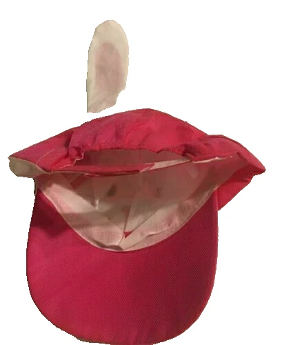 Easter Bunny floppy ears baseball party Cap Hat light weight Polyester pink - Image 2 of 2