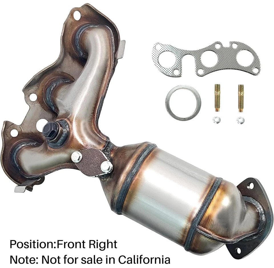 [Front Right]FortunaFlow 催化转换器 兼容雷克萨斯 ES300 2002-20 — 第 2/4 张图片