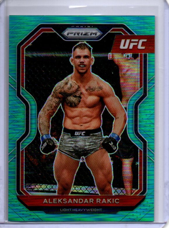ALEKSANDAR RAKIC 2021 PANINI PRIZM UFC TEAL PRIZM #D 49/49