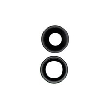 Sapphire Glass Camera Lens Bezel Set 2 Parts for Apple iPhone 16 16 Plus Black