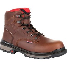 Rocky Rams Horn Waterproof Composite Toe Work Boot Dark Brown 7W 190 Value