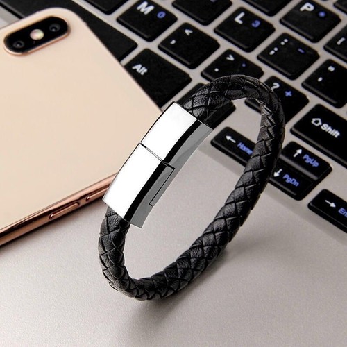 New USB Charging Cable Bracelet for iPhone, Data Charge Cord, USB-C - 第 3/13 張圖片