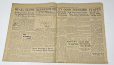 1924 Walter Johnson Giants Phillies Baseball Scandal To Throw Game Newspaper