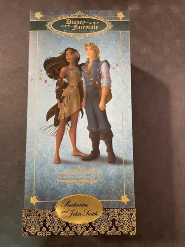 Disney Designer Fairytale Doll Pocahontas & John Smith -  LE 6000 * NRFB *