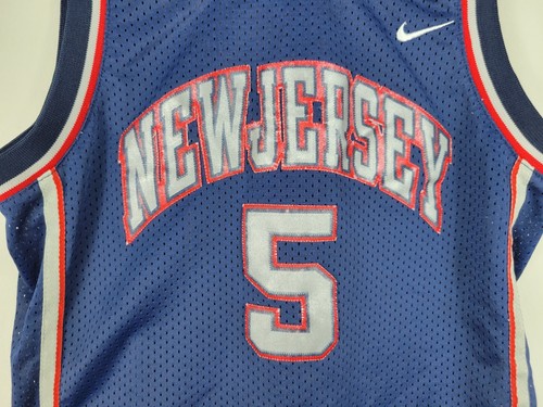 Jason Kidd #5 New Jersey Nets Nike Team NBA Basketball Jersey Youth Size M + 2 - Picture 5 of 11