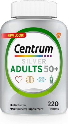 Centrum Silver Multivitamin for Adults 50+, Gluten Free, Non-GMO, Supports... 