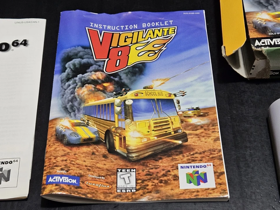 Vigilante 8 (Nintendo 64, 1999) AUTHENTIC! COMPLETE! TESTED! REGISTRATION! - Image 3 of 4