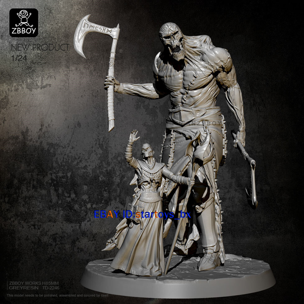 Unpainted 85MM Resin Wizard & Giant Model Kit Unassembled Figure Garage Kit GK