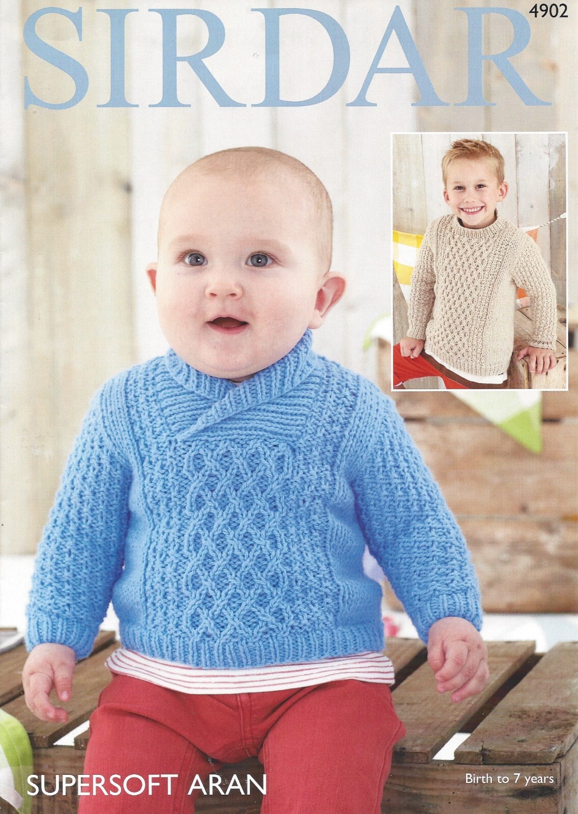 Sirdar Supersoft Aran Discounted Knitting Pattern - 4902 Sweaters