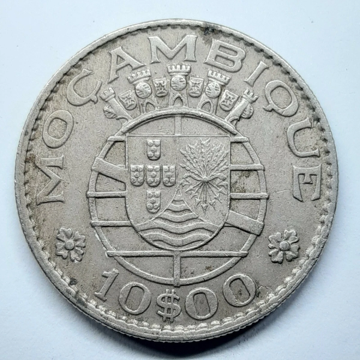Mozambique 10 escudos, 1974 KM# 79b