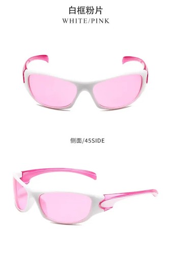 New Punk Y2K Sunglasses Women Goggle Luxury Brand Wrap Square Sun Glasses 2000'S - Picture 13 of 30