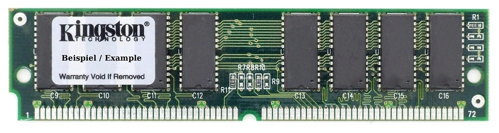Mémoire SIMM 64 Mo 72 Broches 16X32 Non Parité FP FPM 60 Ns RAM DRAM