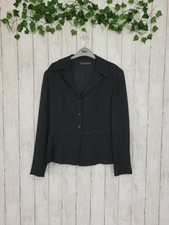 Tahari Womens Size 10 Black/grey Sparkle Blazer Jacket, Long Sleeved , Buttoned