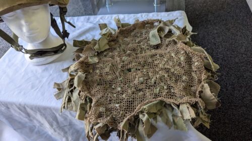 British Army MK7 Combat Assault Helmet ~ Size Medium + Cover MTP & Ghillie net - Picture 12 of 24