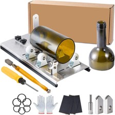 Profi Glasschneider für Flaschen Edelstahl Flaschenschneider 5 Verstellbares Rad