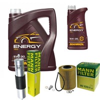 Mann Inspektionspaket 6L Mannol Energy 5W-30 FüR Bmw Z3 Roadster E36 M 3.2
