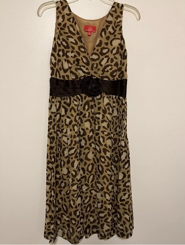 Women's Size 4 Oscar by de la Renta Leopard Print Dress - Excellent Condition - Picture 5 of 7