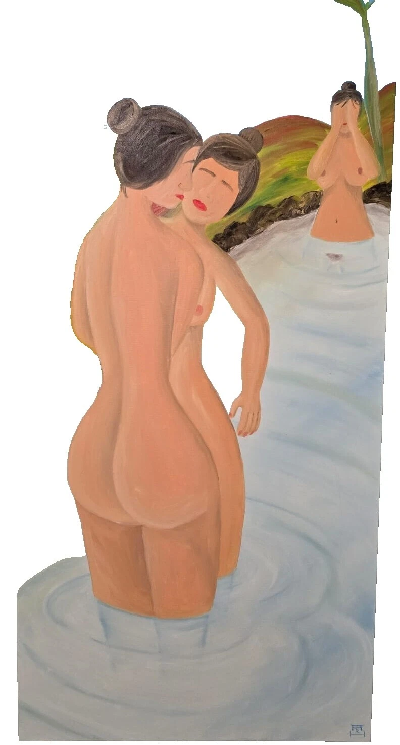 Pinturas de desnudos Acrílico Arte Abstracto