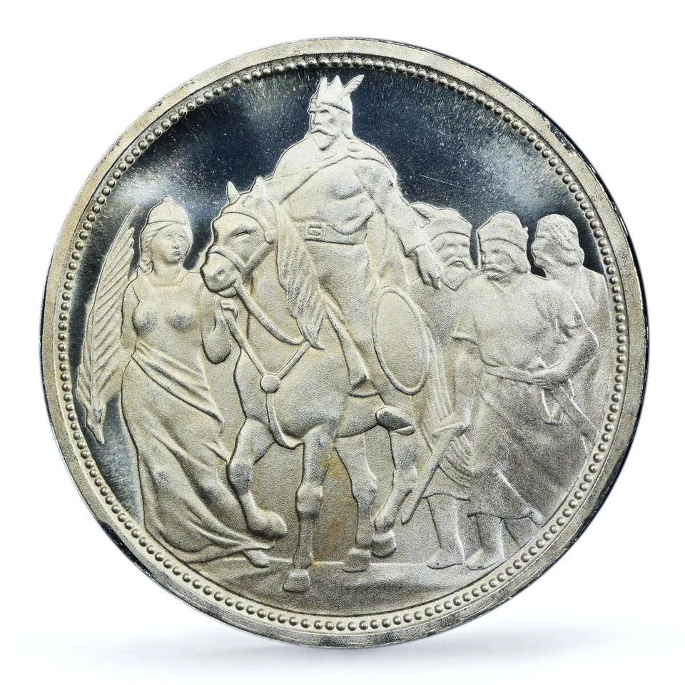 Hungría 5 coronas Franz Joseph I jinete RESTRIKE PR66 PCGS moneda de plata 1896 Foto 2 de 4