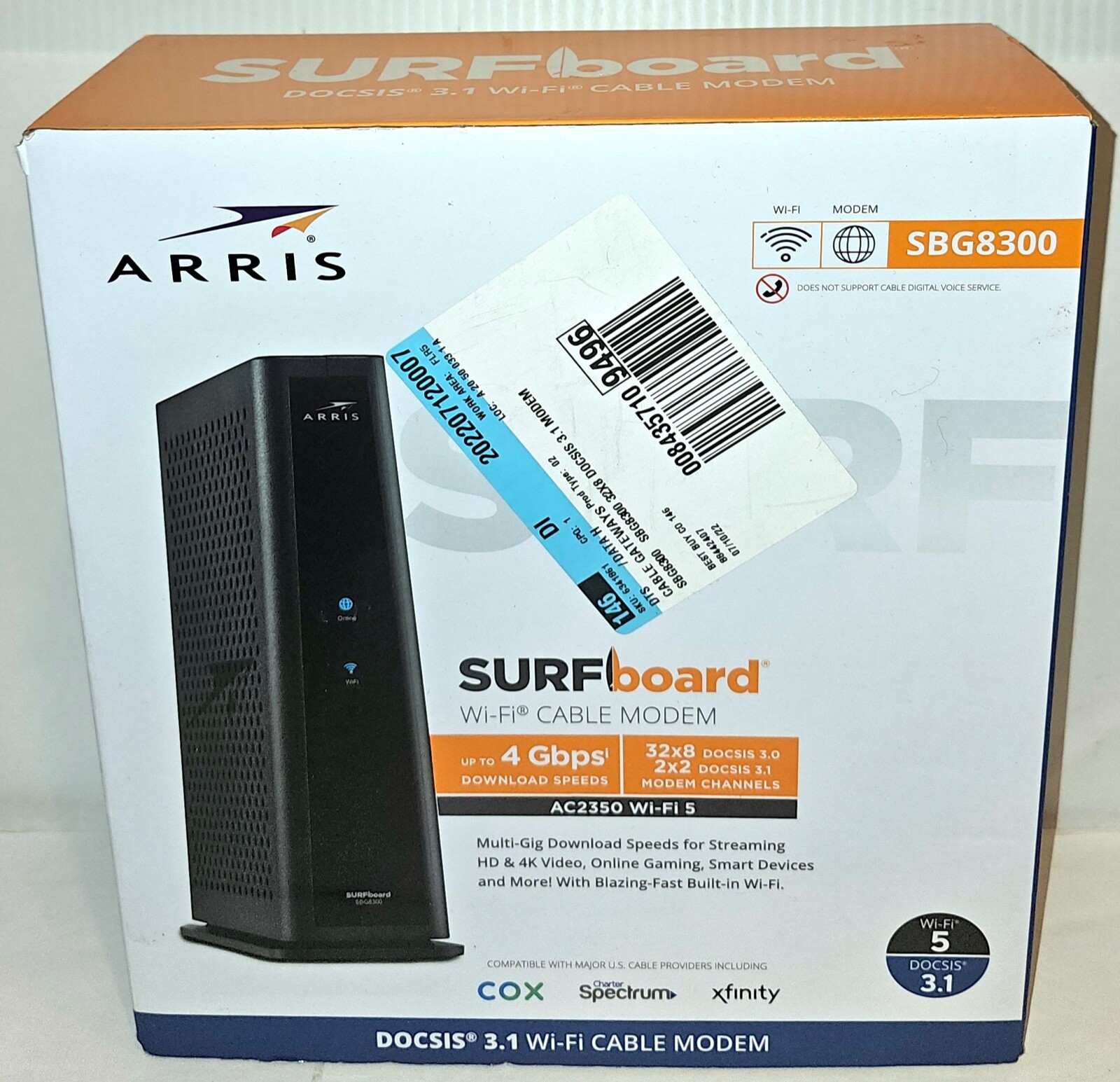 ARRIS SURFBOARD SBG8300 - Modem Router Via Cavo Combinato DOCSIS - Foto 13