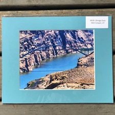 Original Photography 8x10 Matted Art Print Railroad Bridge Over Glen Canyon 2020